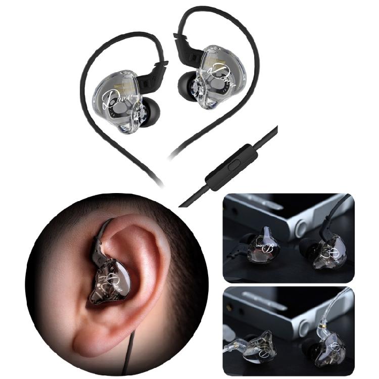 In-Ear-Kopfhörer Dynamische 10-mm-Treibereinheit Kopfhörer mit Kabelsteuerung für immersives Musik- und Spielerlebnis