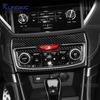 Für Subaru Forester 2019 2020 2021 2022 2023 2024 Echter Weicher Kohlefaser Aufkleber Auto RHD LHD Zentrales AC-Panel Rahmen Zierleiste