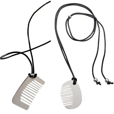 Lightweight Hypoallergenically Comb Necklace With Polished Metal Finish Fashion Accessories For Casual Or Formal Outfits