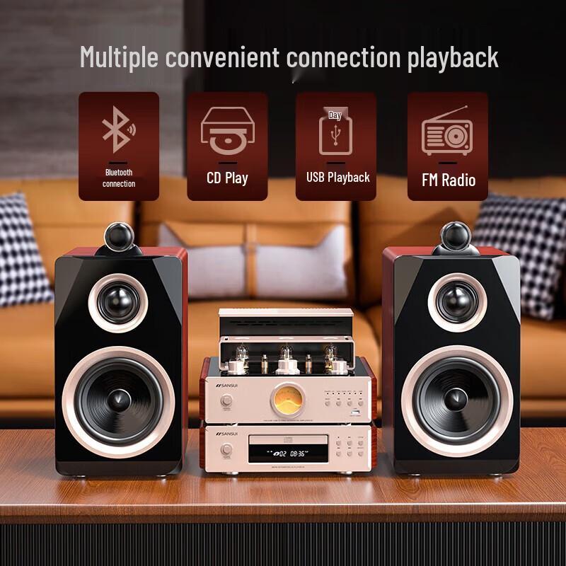 Sansui HIFI Tube Amplifier CD Player Audio System