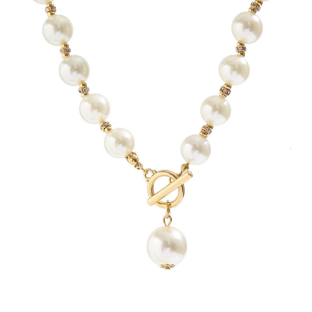 Cross-border Imitation Pearl Beaded Necklace Set: European & American Cold Style