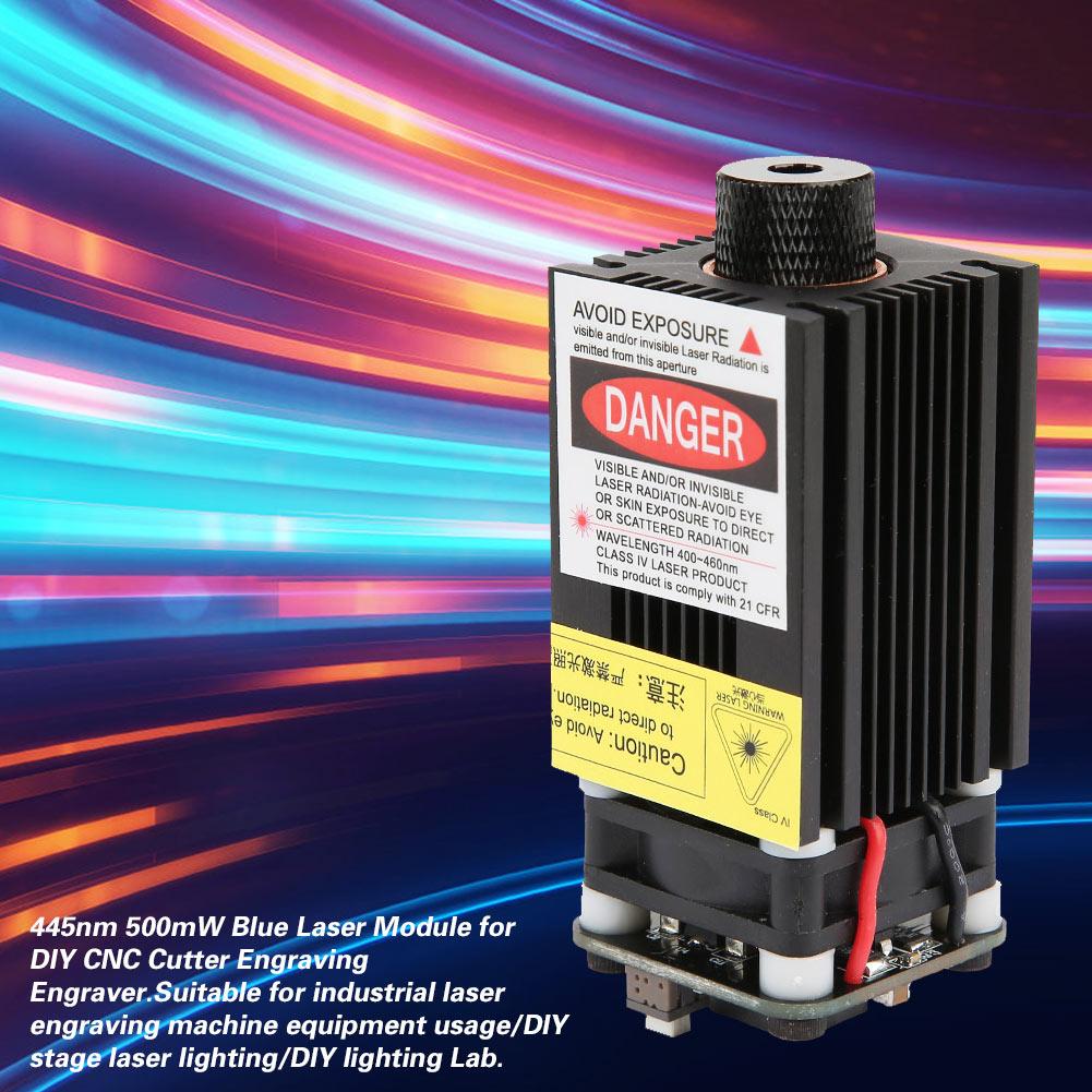 445nm 500mW Blue Laser Module for DIY CNC Cutter Engraving Engraver