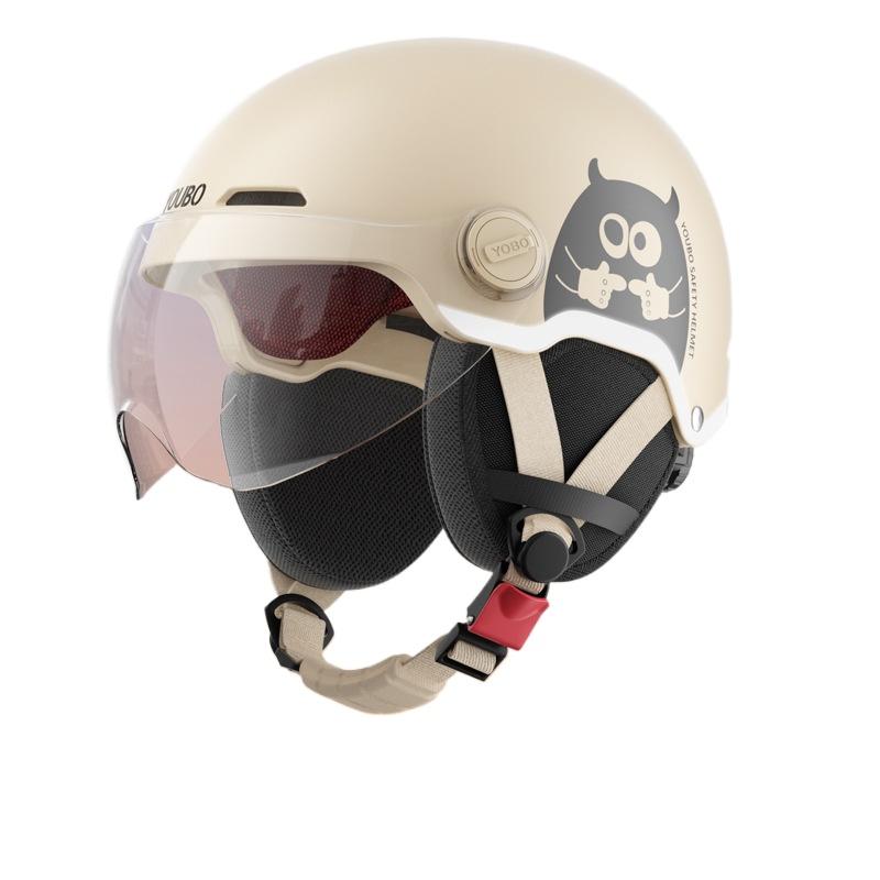 Electric Car Helmet Couple Four Seasons Universal Battery Motorcycle Men's Half Helmet Helmet