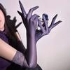 Thin Transparent Gloves 51CM Length Cosplay Gloves Sexy Stage Performance Gloves  Stage Shows