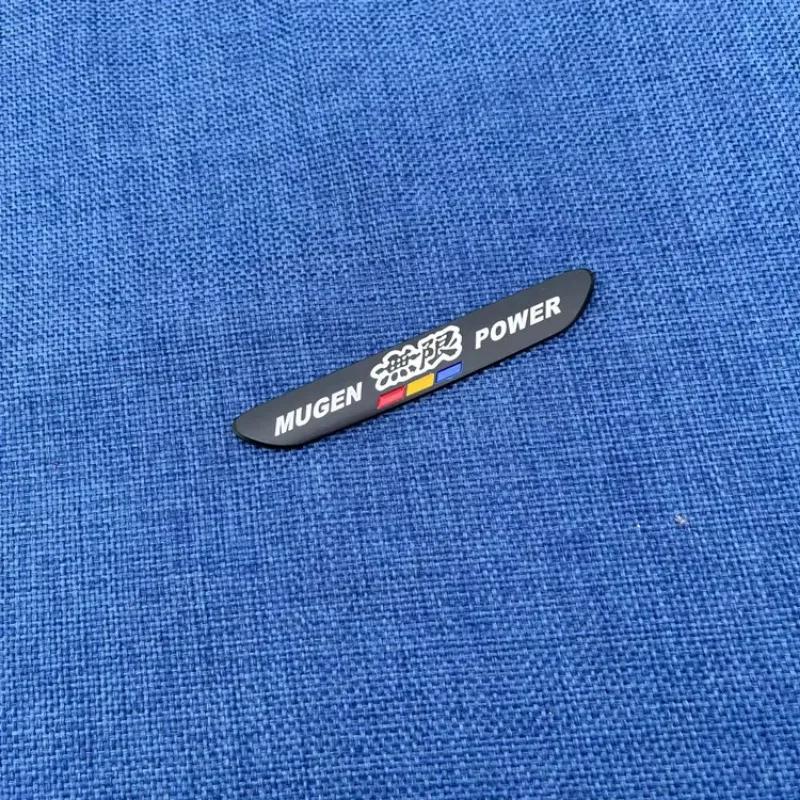 3D Metall Auto Aufkleber Mugen Logo Kotflügel Heckklappe Emblem Abzeichen Aufkleber für MUGEN POWER Fit Civic Type R Zubehör