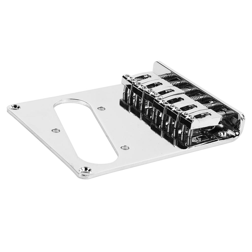 Electric Guitar Bridge Single Coil Pickup Electric Guitar Tailpiece Bridge Replacement Silver
