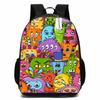 Zaino Scolastico per Bambini Ragazzi Ragazze - Carino Design Mostro Cartone Animato Tessuto Oxford Leggero Spallacci Imbottiti Traspiranti Grado