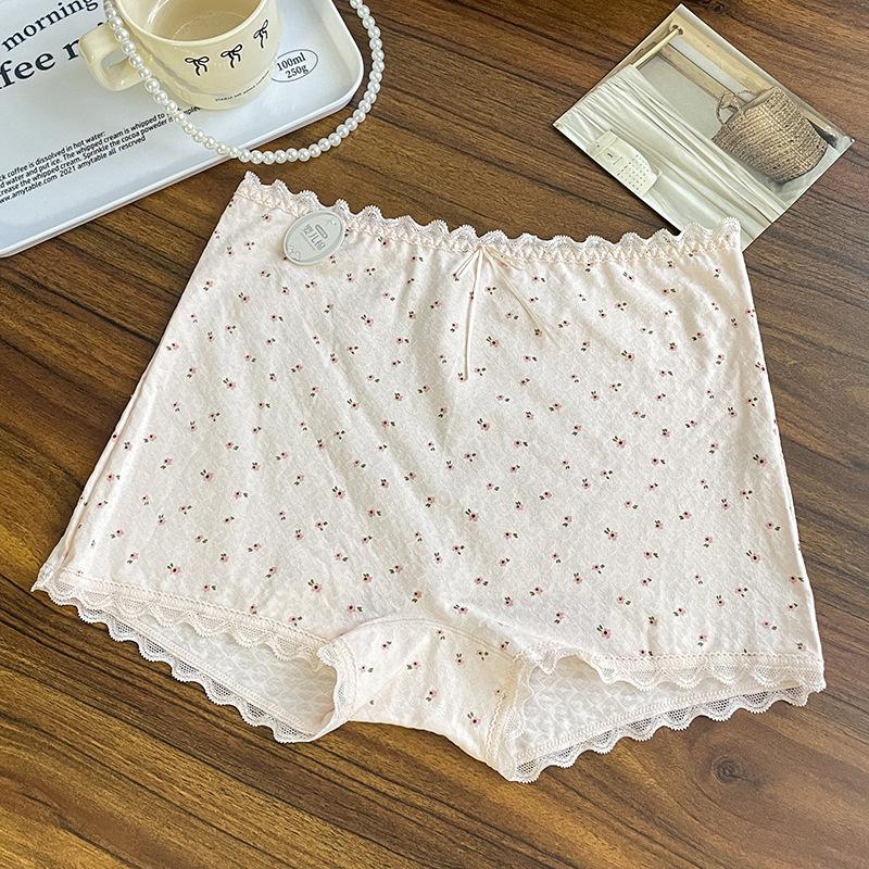 

Ladies Spring and Summer Small Floral Baby Cotton Safety Briefs One Size світло-рожевий колір