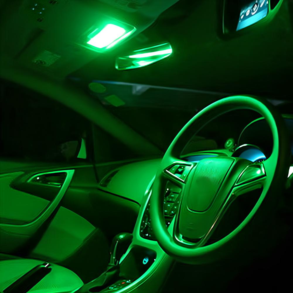 T10 RGB 12Led 15Led 24Led 36Led Car Led Remote Control Rgb Car Led Panel Interior Auto Lights Reading Dome Festoon BA9S Adapter DC 12v Light