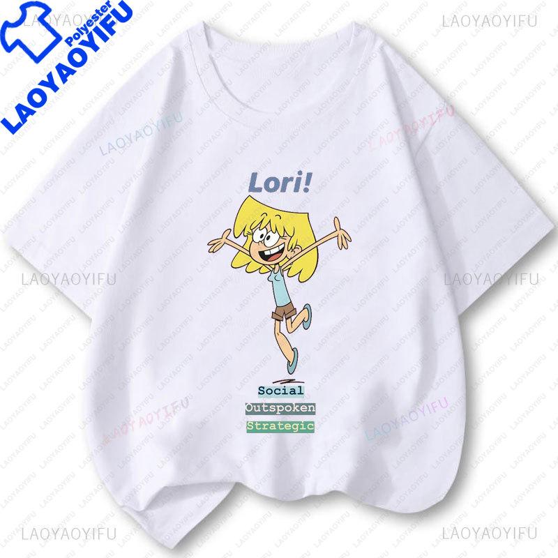 The Loud House Cartoon T Shirts Unisex Unisex Hot Sale Anime Comedy Clothes Polyester Short Sleeved Printed Aesthetic Graphic Tees