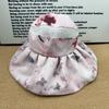 New Chinese butterfly big eaves empty top hat can tie ponytail sun protection hat women's mesh yarn face small anti-ultraviolet sun hat