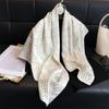 90*90cm Hair Scarf Women Shawls Fashion Beach Silk Scarves  Luxury Kerchief Popular Print Square Bandannas Foulard Headscarf