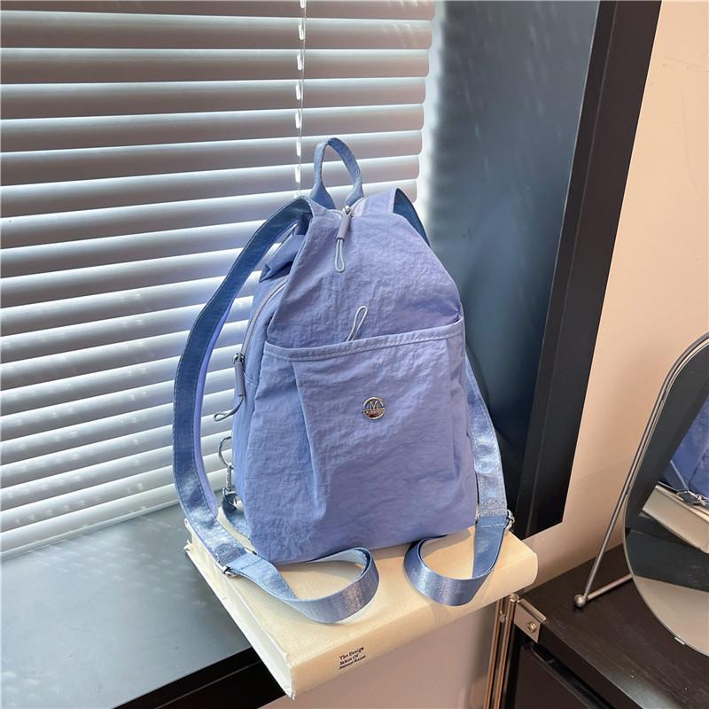 

Осень Новый Многофункциональный Рюкзак Модный Универсальный Нагрудный Рюкзак через Плечо Большой Вместимости Дорожная Сумка Легкая Сумка на Плечо синий