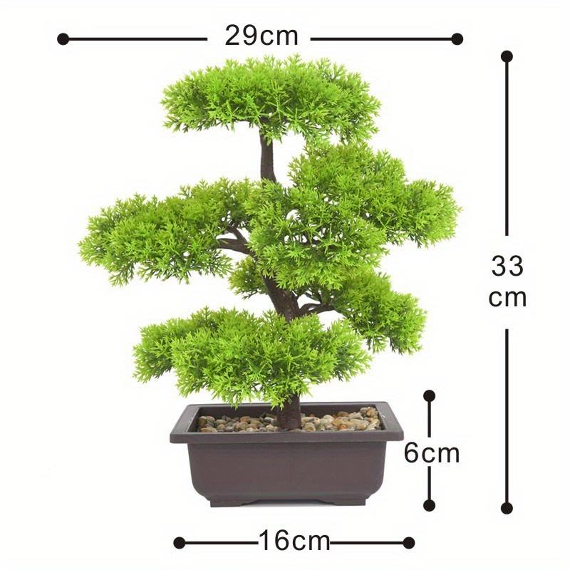 Hotell Hagedekorasjon Kunstige Planter Furu Bonsai Lite Tre Potteplanter Falske Blomster Pottepynt til Hjemmet