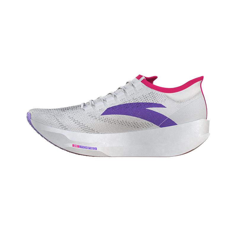 Anta Fashionable Comfortable Versatile Shock Absorbing Support Low Top Running Shoes Men Sneakers White Purple Red 112535573R-1