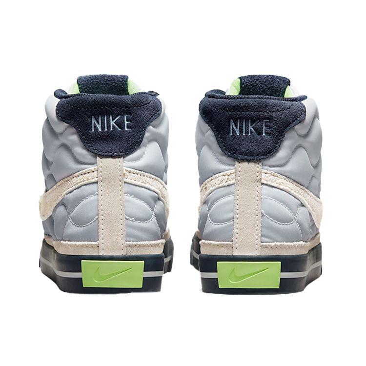 Nike Court Legacy Mid Non-Slip Durable High-Top Skate Shoes Women Sneakers Blue White DO2340-914