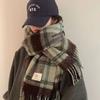 Scarf Men's Winter New Versatile Korean Version Plaid Scarf Women Give Boyfriend Gifts Couple Scarf To Keep Warm