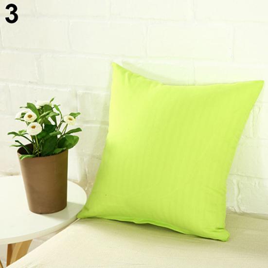 Fashion Simple Solid Color Throw Cushion Square Cover Pillow Case Home Decor