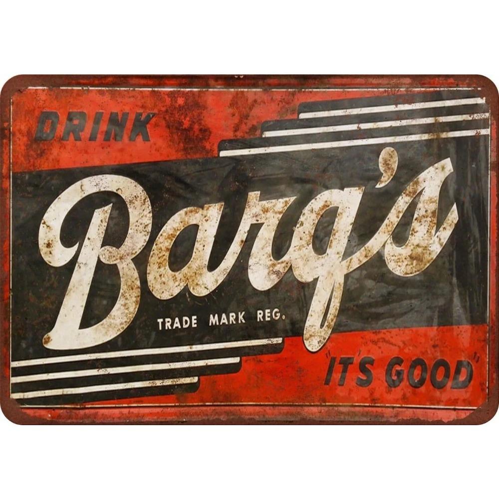 Barqs Root Beer Vintage Aluminum Sign Retro Wall Decor Advertising Reproduction 20x30cm