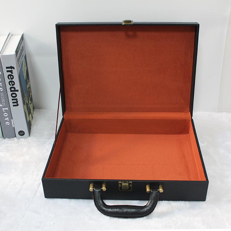 Handheld Gift Box, Vintage Multi-color Leather Hand-held Storage Box, Decorative Gift Box, Storage Box
