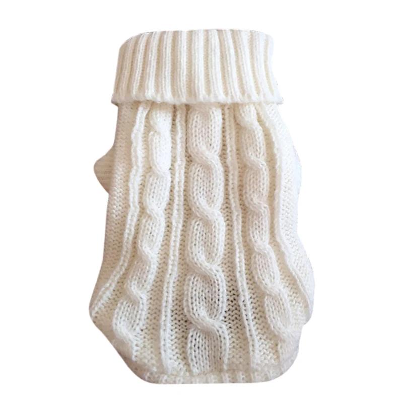 Svetry pro psy Zimní oblečení pro mazlíčky pro malé psy Teplý svetr Kabát Outfit pro kočky Oblečení Vlněné měkké tričko pro psy Bunda York