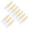 10pcs G9 3W Light Bulbs for Household Wall Light Ceiling Lamp AC 110V (Warm White)