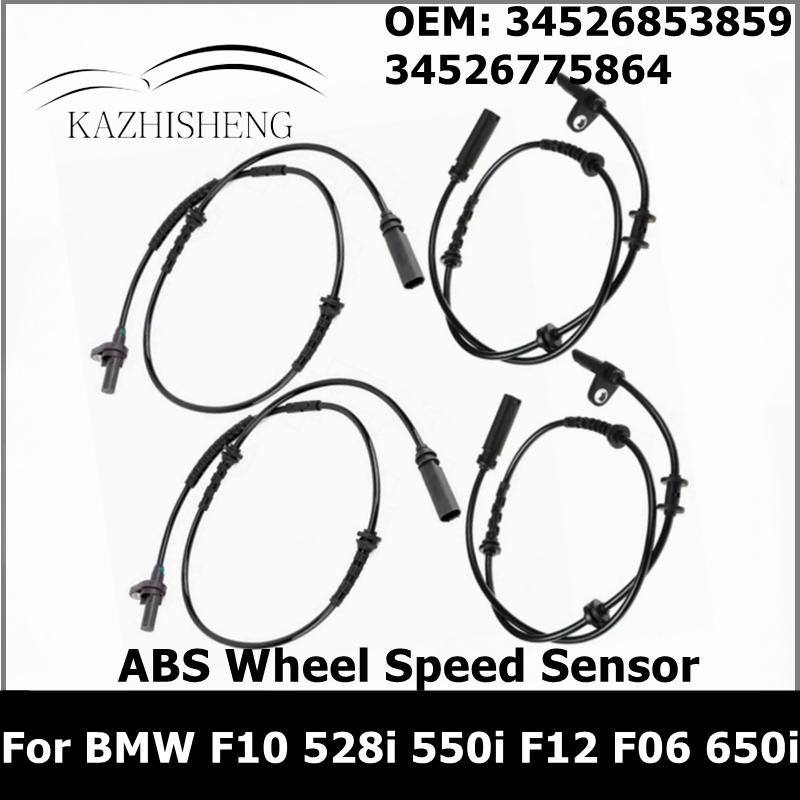 34526853859 34526775864 Car Front Rear ABS Wheel Speed Sensors for BMW 5 Seires F10 528i 550i F12 F06 650i GC M5 M6