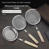 Ultra-Fine Stainless Steel Colander and Skimmer for Noodles, Dumplings, Soy Milk, Juice, and Deep-Frying