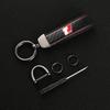 Leather Motorcycles keychain horseshoe buckle jewelry key chain for T Sport Toyota Corolla yaris Prado Tundra Highlander Venza