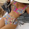 Butterfly Zebra Printed Female Swimsuit High Waist Bikini Women Swimwear Two-Pieces Bikini Set Bather Bathing Suit Swim