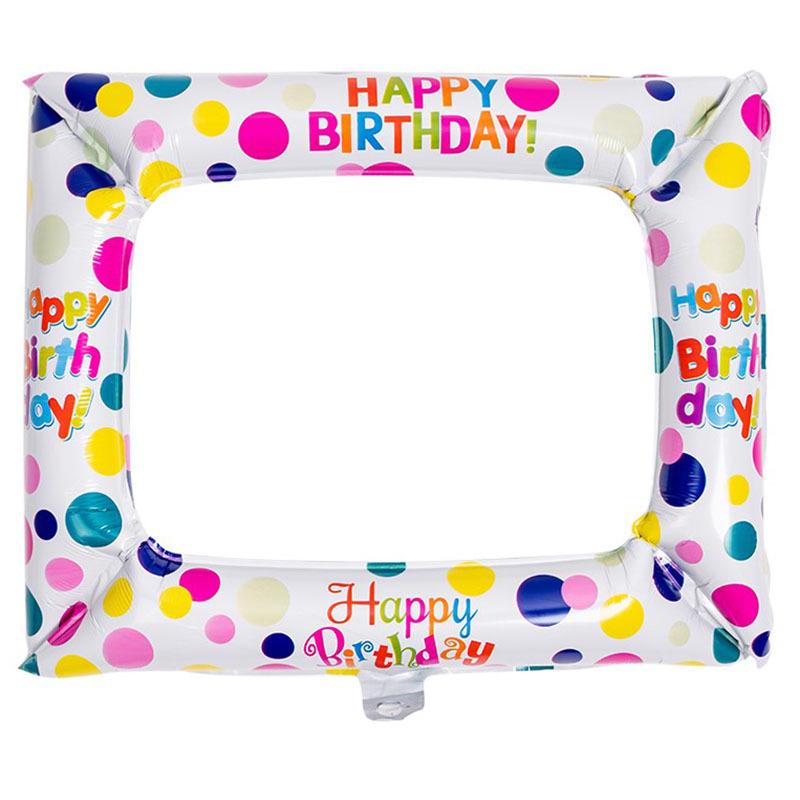 Trendy Kids' Photo Frame & Party Props Set: Birthday Decor, Picnic Hat & Glasses