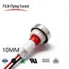 10mm Electroplated Indicator Light, 12V/220V, Plastic with Wire (FL1P-10NW-1)
