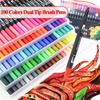 100 Colors Dual Tip Brush Art Markers Pens Fine Tip and Brush Watercolor Pens For Drawing Painting Calligraphy Art Supplies