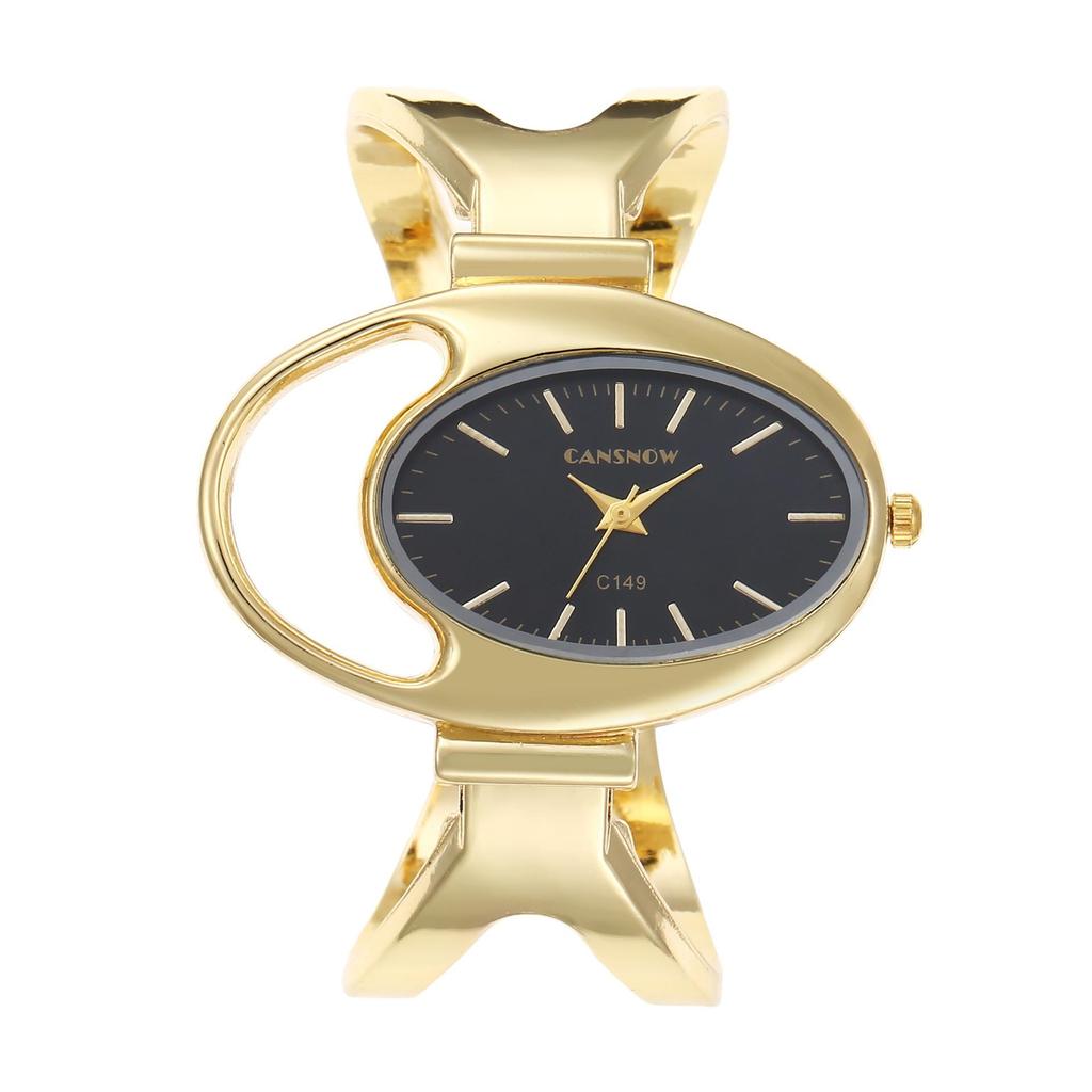 Luxury Fashion Watch For Women Steel Band Light Bracelet Version Creative Oval shaped watch Student Quartz Wristwatches Clock Gift