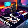 Custom Name Personalized Kylian Mbappe Print Carpet, Versatile Home Decor Rug, for Playroom, Apartment, Balcony, Entryway, Hallway Gift
