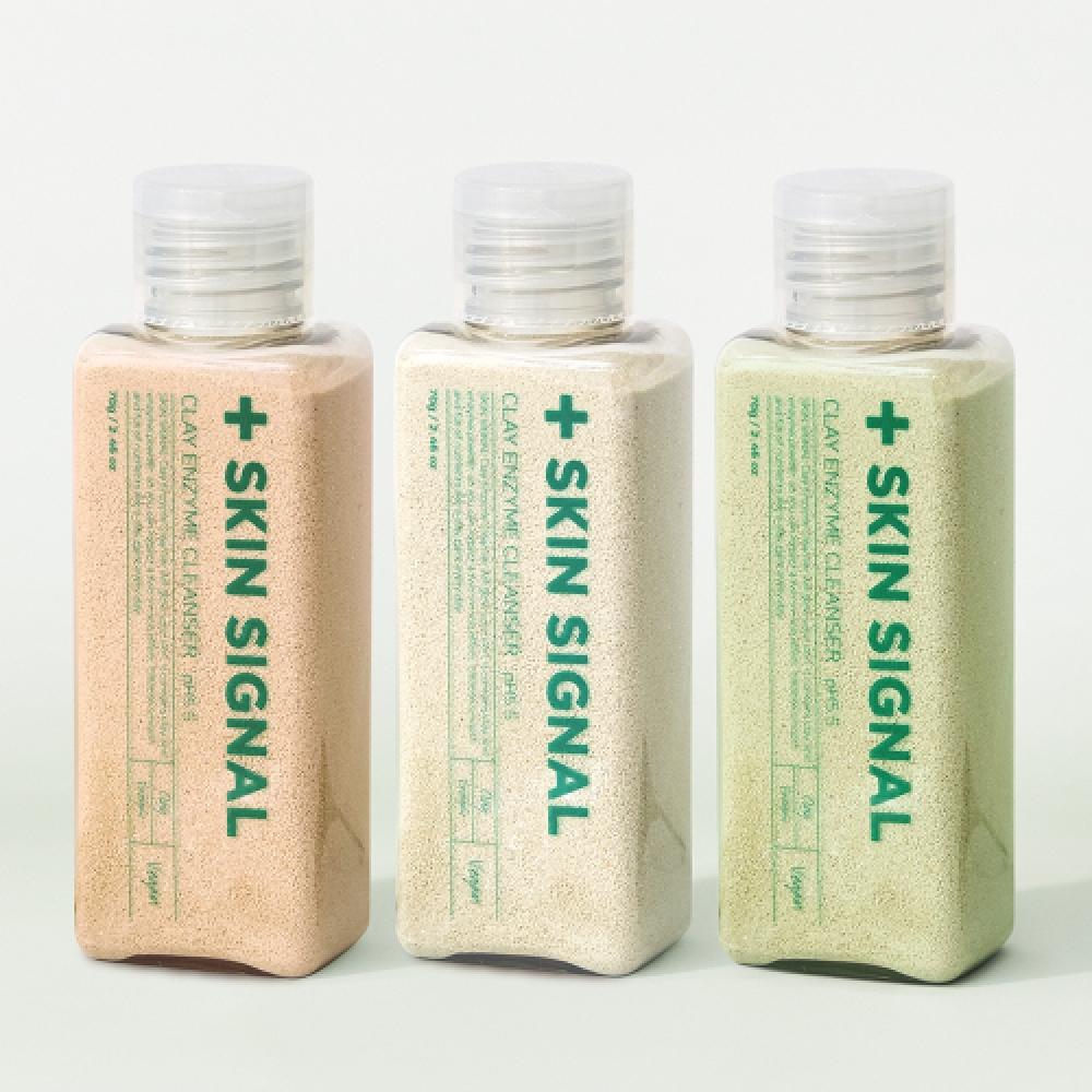 

Skinsignal [enzyme Cleanser Set Of 3] Pink+white+green+pack Brush+pack Ball NONE