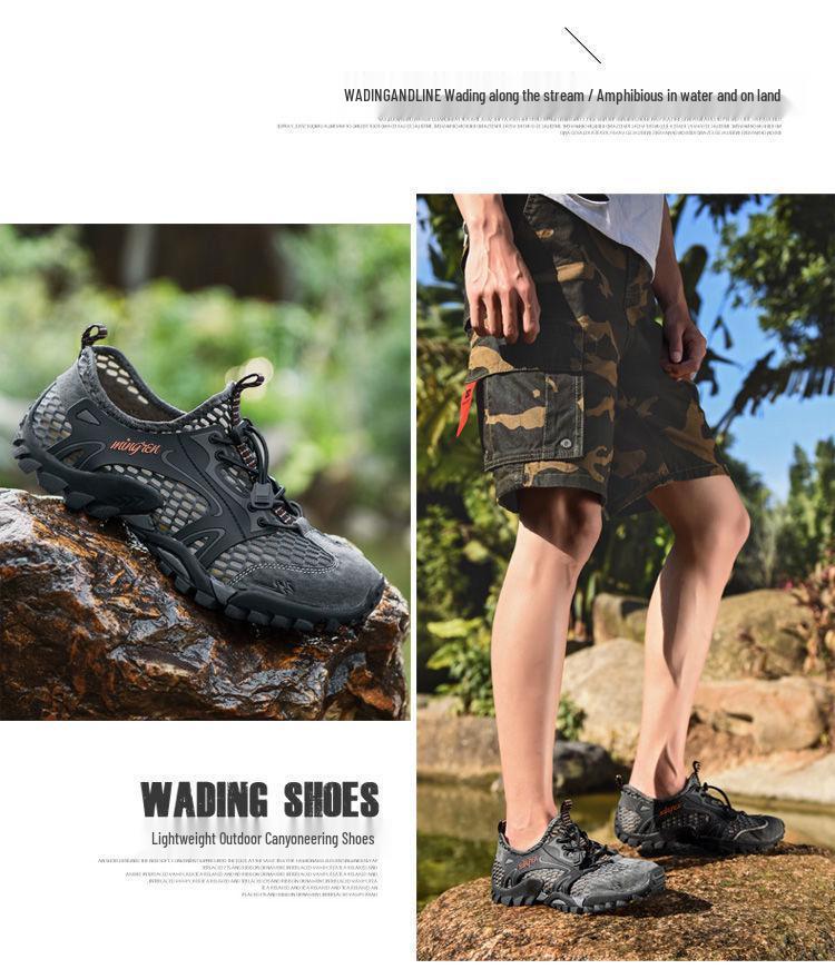 Men's Summer Mesh Breathable Hiking and Outdoor Sports Shoes