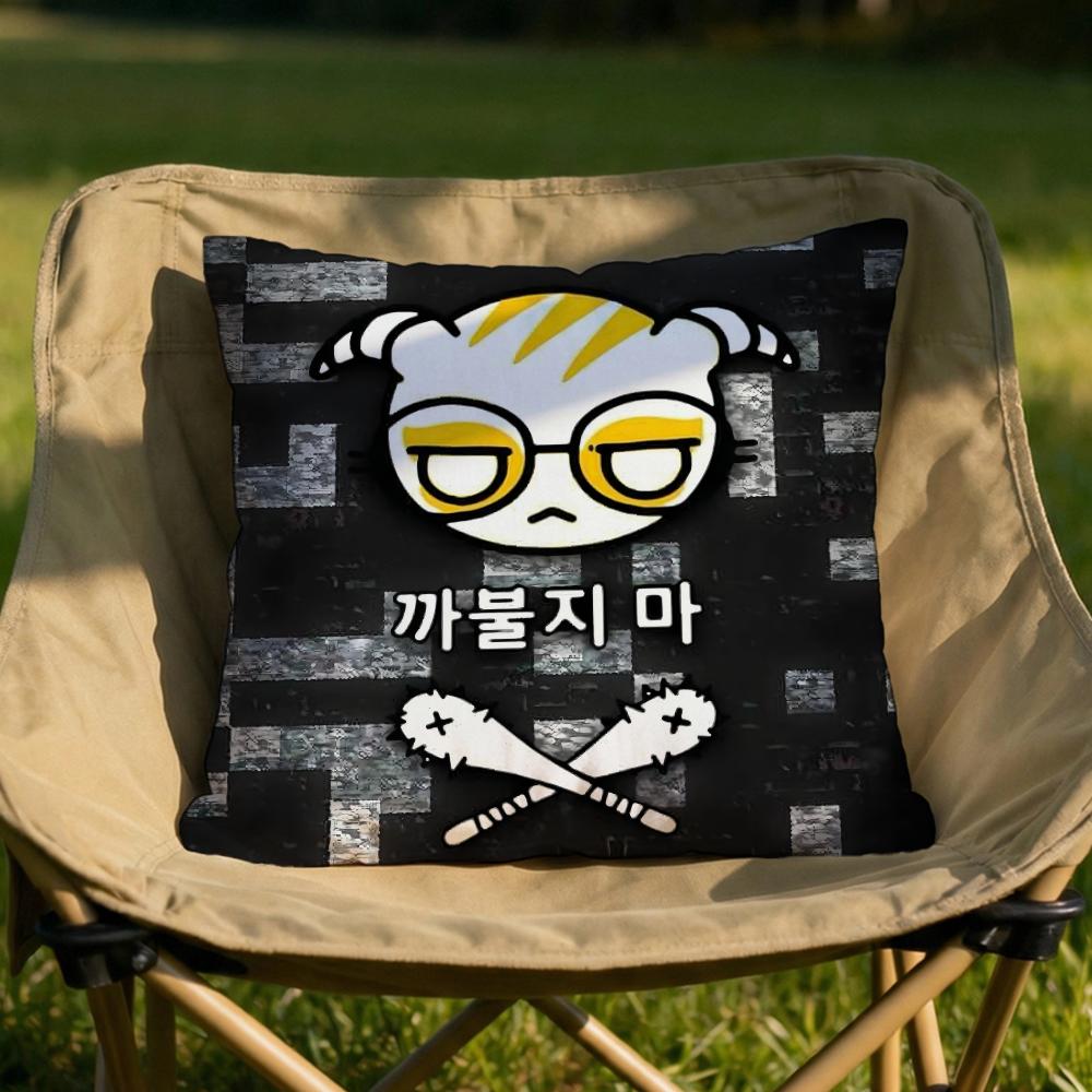 Game DDOKKAEBIS Cushion Cover Soft Reversible Durable Pillow Cover MultiScene Use for Home Car Daily Comfort