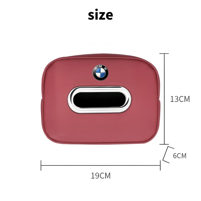 Neues Modell Auto-Taschentuchbox-Halter, Auto-Taschentuchbox aus Nappaleder, Taschentuchbox für den Rücksitz Für BMW E34 E46 E39 E38 E90 E60 E36 F30 F30