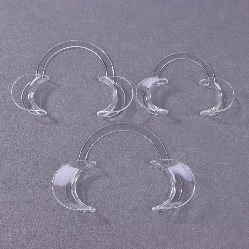 5Pcs Transparent Dental C-shape Plastic Cheek Retractor Lip Mouth Opener Intraoral Dentist Orthodontic Tool For Tooth Whitening