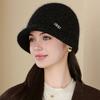 Chapeau Poilu Épais | Chapeau Chaud Automne-Hiver pour Femme avec Strass Placés Aléatoirement, Lavable à la Main