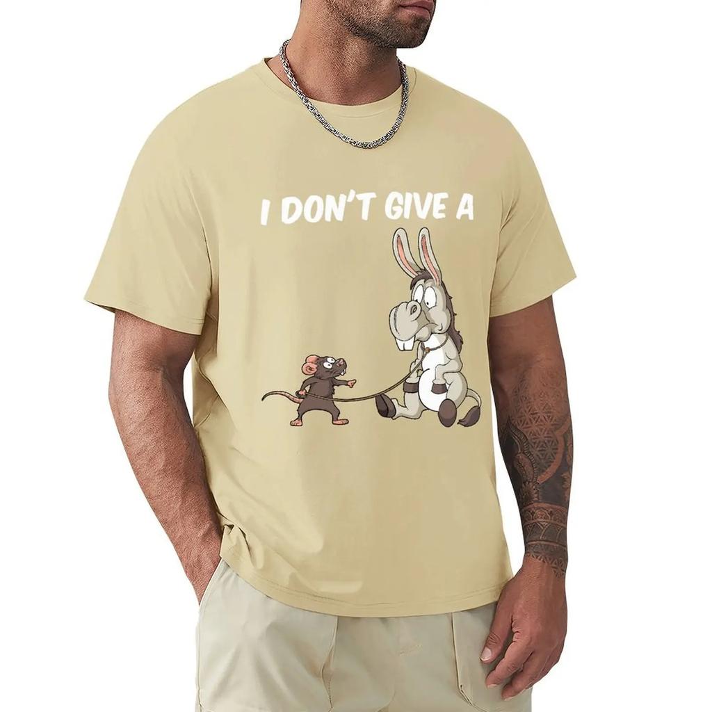 I Dont Give A Rats Ass Vintage Gift Men's T-Shirt Summer Cotton Short Sleeve O-Neck Unisex T Shirt New