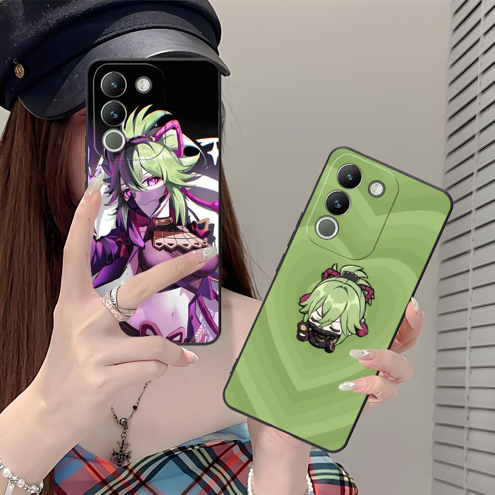 Spiel GI Kuki Shinobu Handyhülle für VIVO Y77 76 75 74 73 72 58 56 55 51 50 38 36 Y19 Y18 Y03 Y01 5G Druckabdeckung