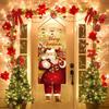 Christmas Santa Claus Hanging Flag Navidad Natal Noel Tree Door Banner Christmas Decorations For Home 2025 Happy New Year 2026