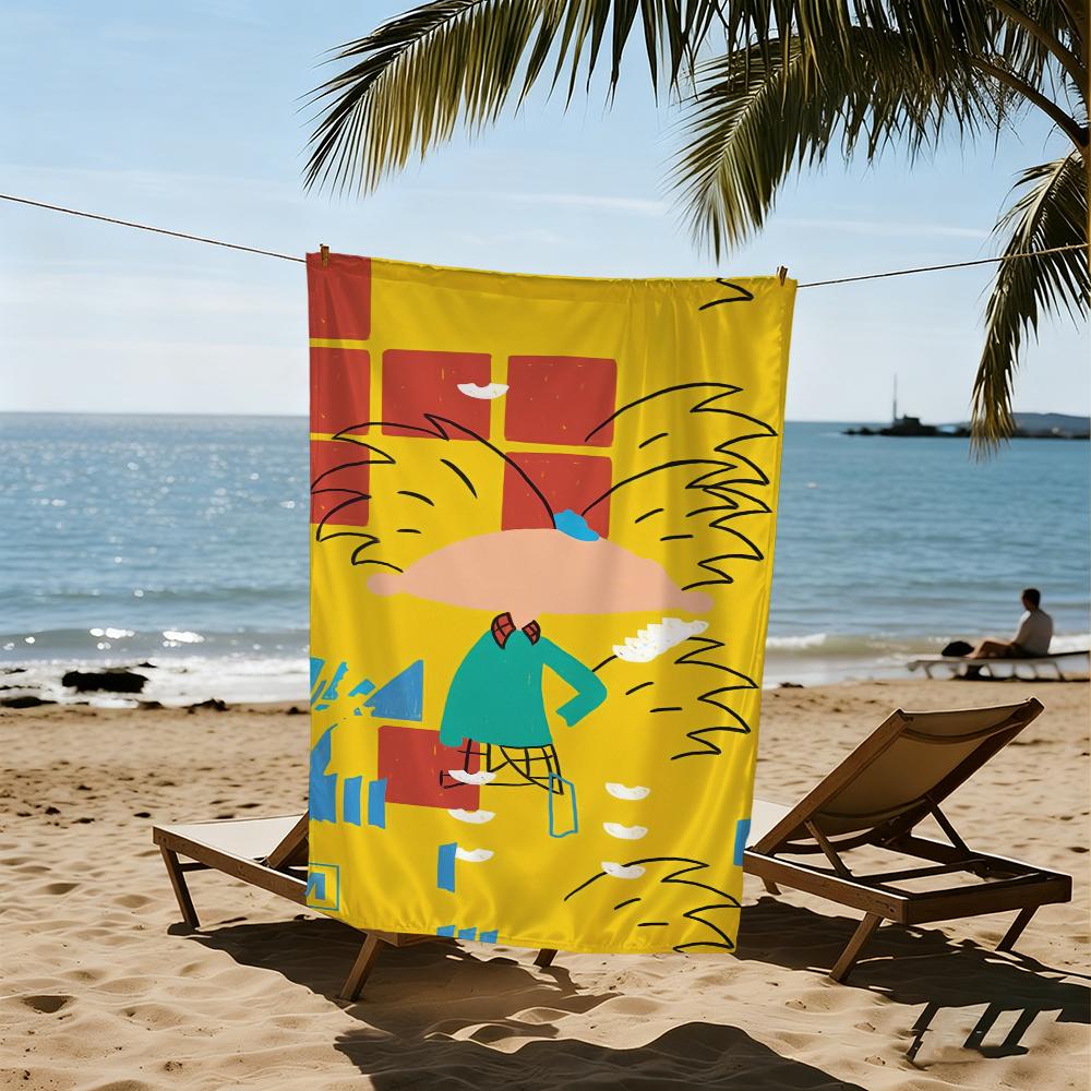 H-hey Cute Cartoon A-arnold Towel Beach Quick Dry Soft Pool Towels Gift for Travel Gym Shower Camping Sports