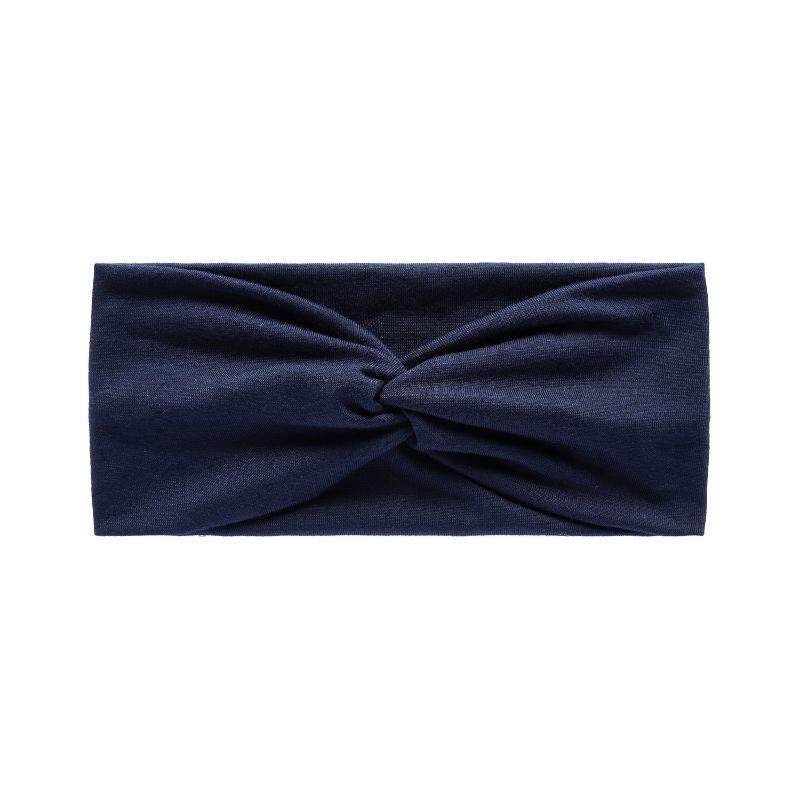 Women Knotted Sports Headband Soft Non Slip Elastic Sweatband for Yoga Pilates Running Dance Office Daily Hair Accessories