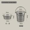 ZISIZ Transparent Plastic Handheld Bucket