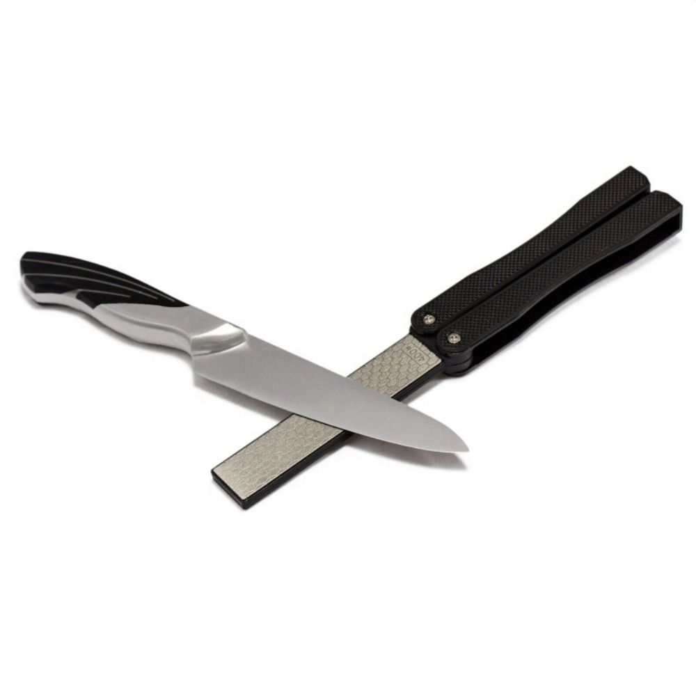 400/600 Grit Double Side Grindstone Pocket Size Grinding Tools Foldable Sharpener  Outdoor Tools
