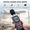 Ljudnivåmätare 30-130dB Handhållen ljudnivåmätare med kapacitiv mikrofon sensor HD bakgrundsbelysning Display Brusmätare Decibel Monitor
