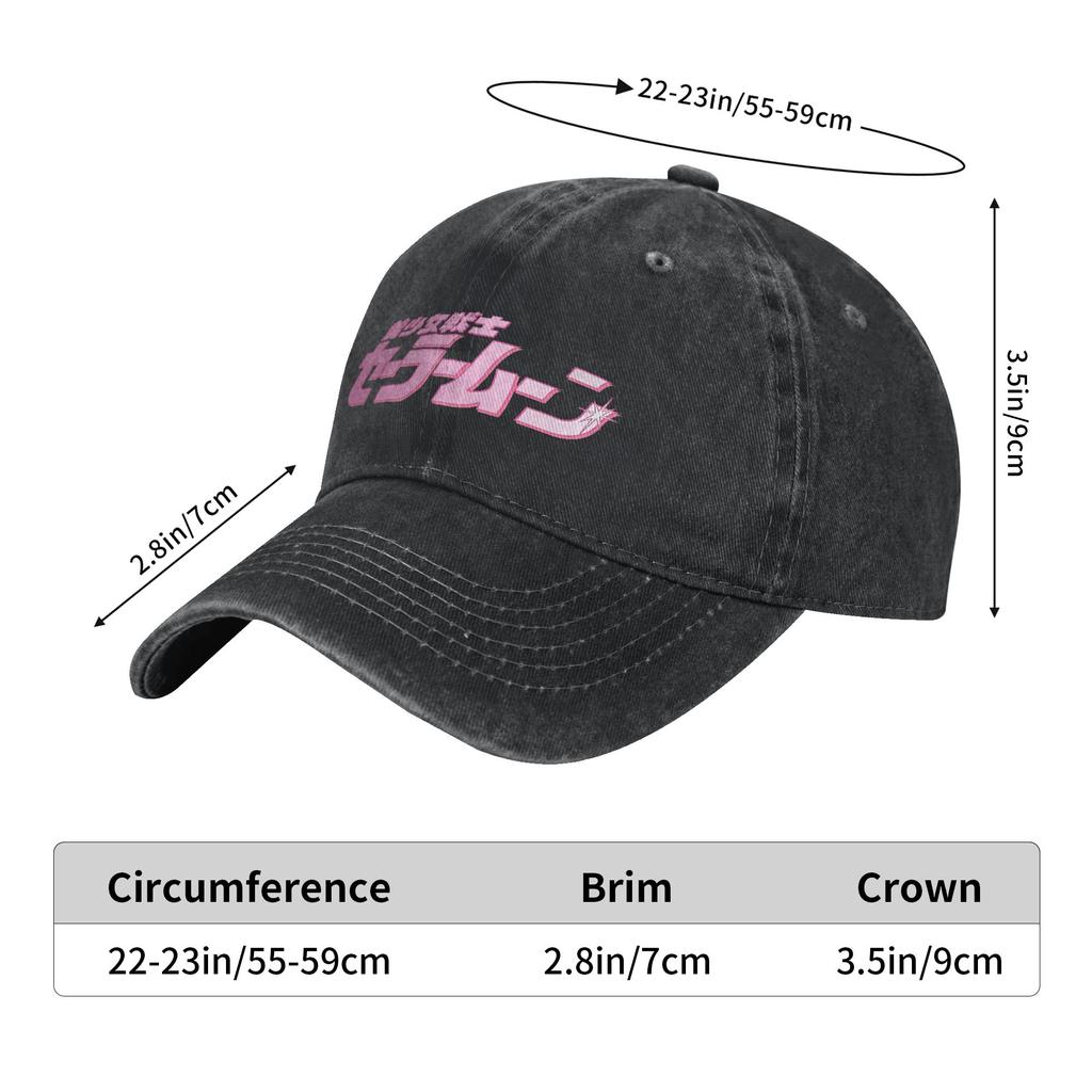 S-Sailor M-Moon Anime Art Sun Baseball Cap  Unisex-Teens Design Trucker Hat Summer Casual Outdoor Gym Hot Sale Baseball Caps
